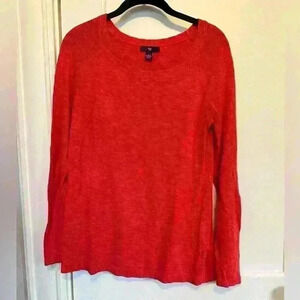 GAP Factory pullover sweater – red crewneck, cotton-rayon blend, size S